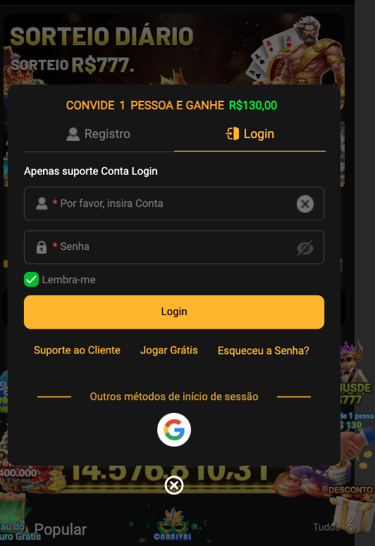 Aplicativo móvel B1BET